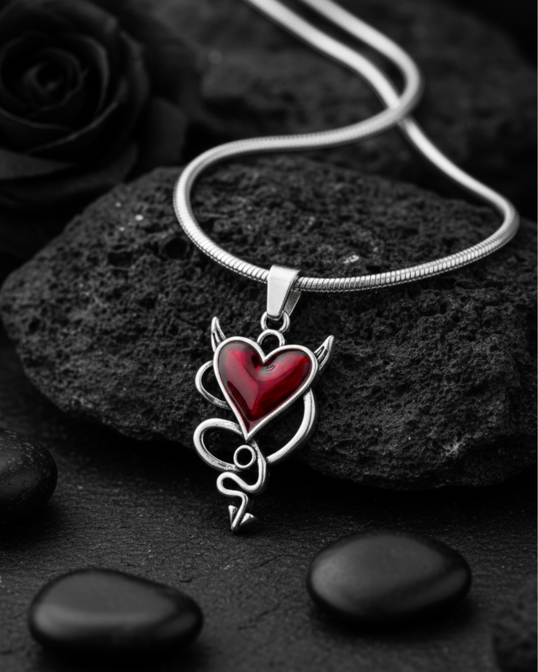 Devil's Heart Pendant for Woman