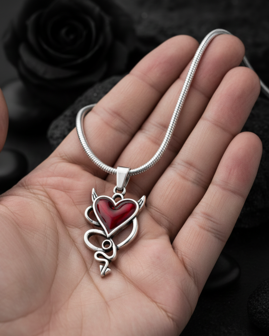 Devil's Heart Pendant for Woman