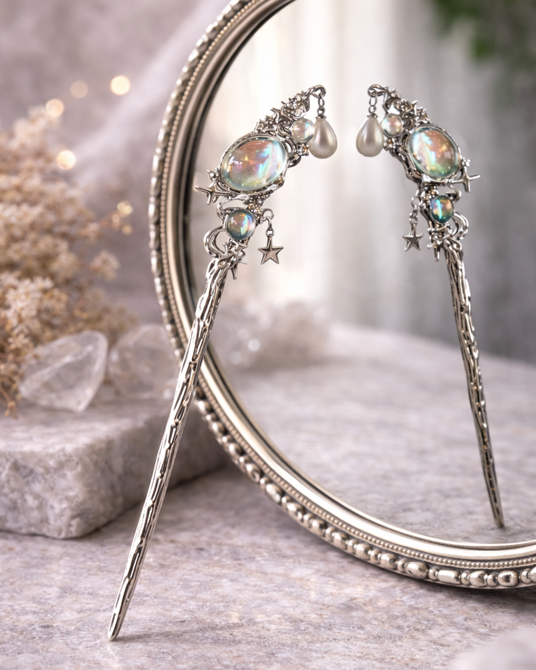 Pearl of the Night HairPin